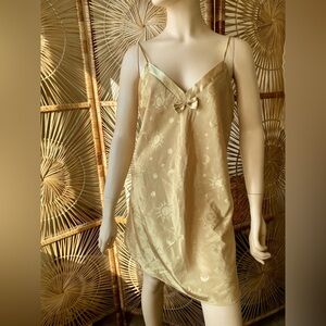 Vintage Morgan Taylor Intimates Gold Celestial Nightgown Size M
